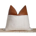 New style faux fur leather cushion cover